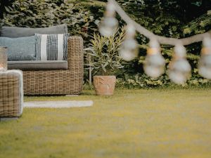 How do outdoor lights enhance curb appeal for Flower Mound homes?